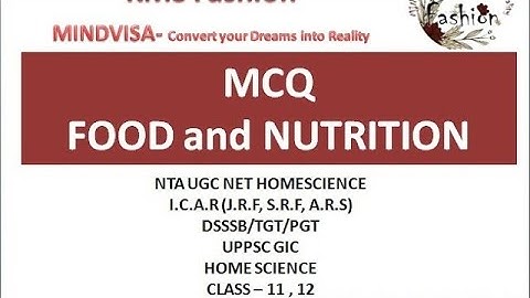 #foods #nutrition #homescience #kmsfashion MCQ