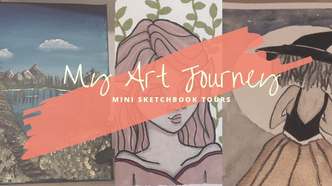 My Art Journey - Mini sketchbook tour - YouTube