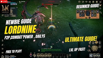 LORDNINE : INFINITE CLASS | Beginners Guide ( Tagalog )