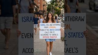 Israel will not withdraw from Lebanon #middleeastcrisis #iranwar #usa #israel