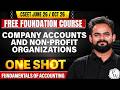 Company Accounts & Non-Profit Organizations | Accounting | CSEET June 2026 / October 2026