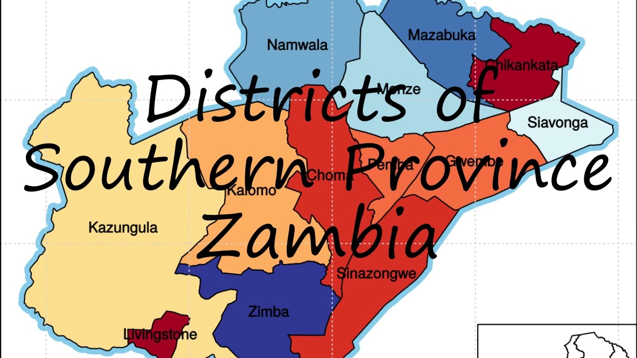 How to pronounce Districts of Southern Province Zambia in English?