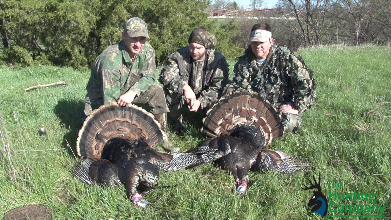 Nebraska Double on Turkeys! Hunting with The Hunting Company YouTube