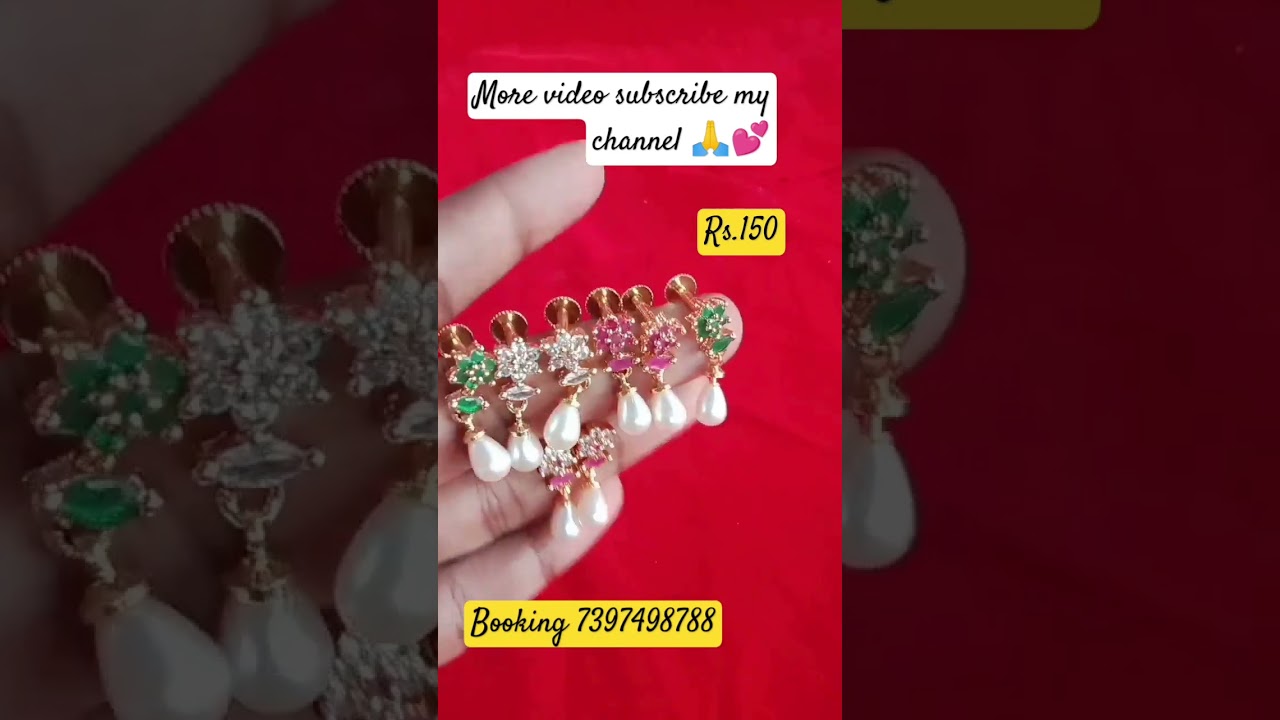 Ad stone stud Each pair 150+Ship