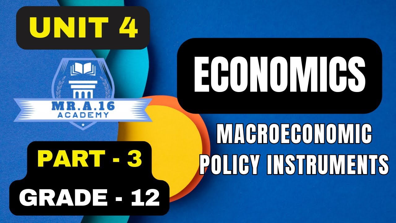 GRADE 12 ECONOMICS |UNIT 4 |PART 3|MONETARY POLICY |3 POWERFUL TOOLS CENTRAL BANKS USE TO CONTROL Mo