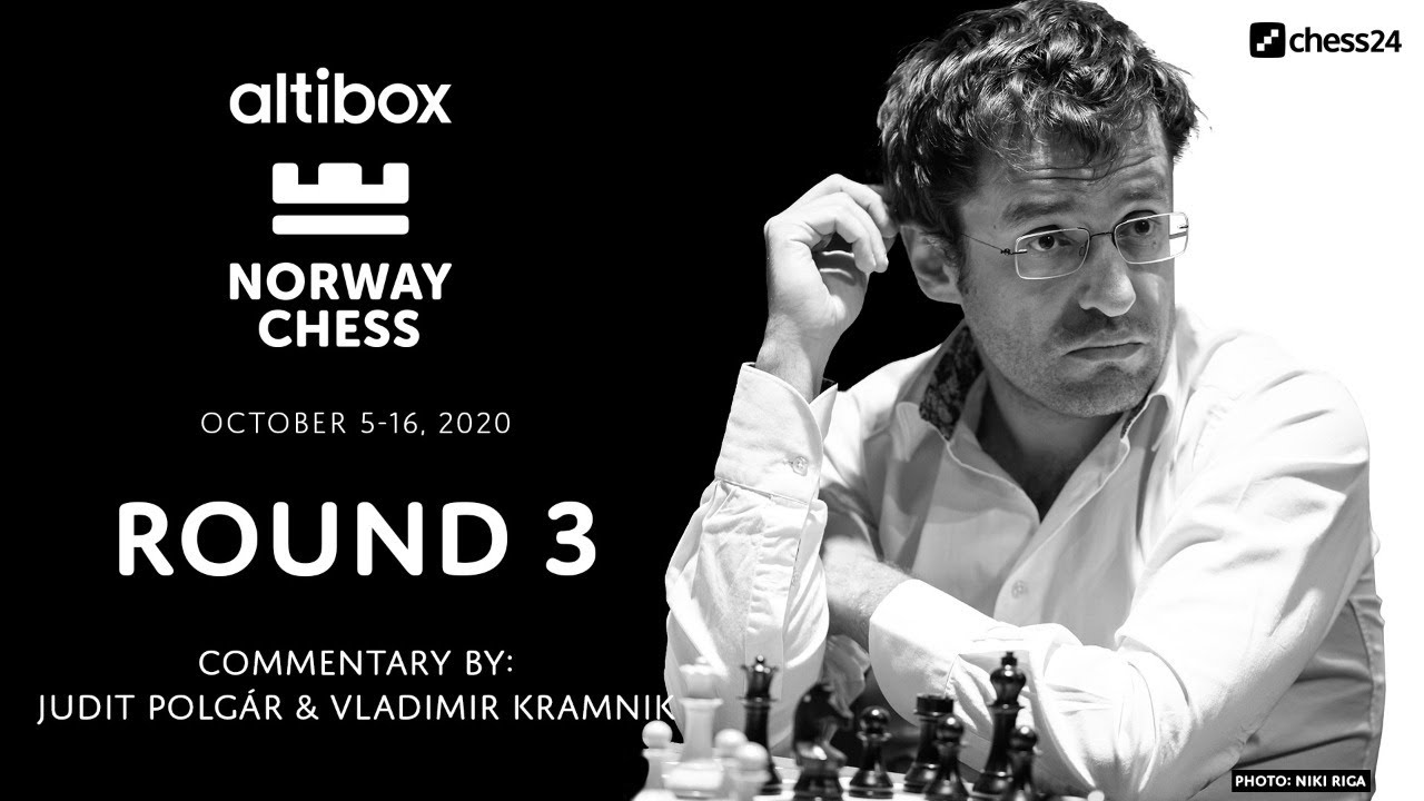 Norway Chess 3: Firouzja se recupera e bate Caruana