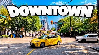 Downtown Vancouver: Towers, Shops & Tree-Lined Avenues | 4K POV