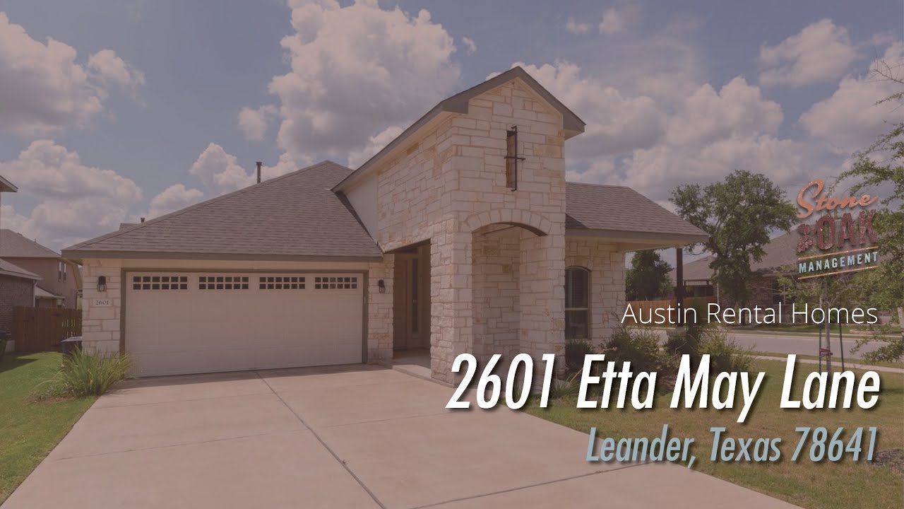 2601 Etta May Lane, Leander | Stone Oak Property Management