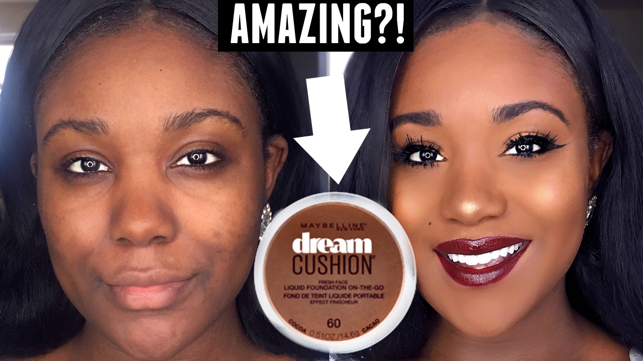 NEW Maybelline Dream Cushion Foundation REVIEW + DEMO! Best Foundation