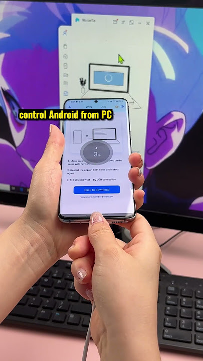 Control phone from pc?! #screenmirroring #screencast #mobiletopc #controlphonefrompc