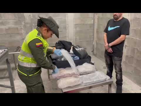 Cayó pasajero con 7,5 kilos  de cocaína en el aeropuerto de Pereira, iba para España