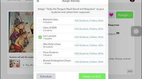 How to Assign an Activity to Specific Students in Seesaw