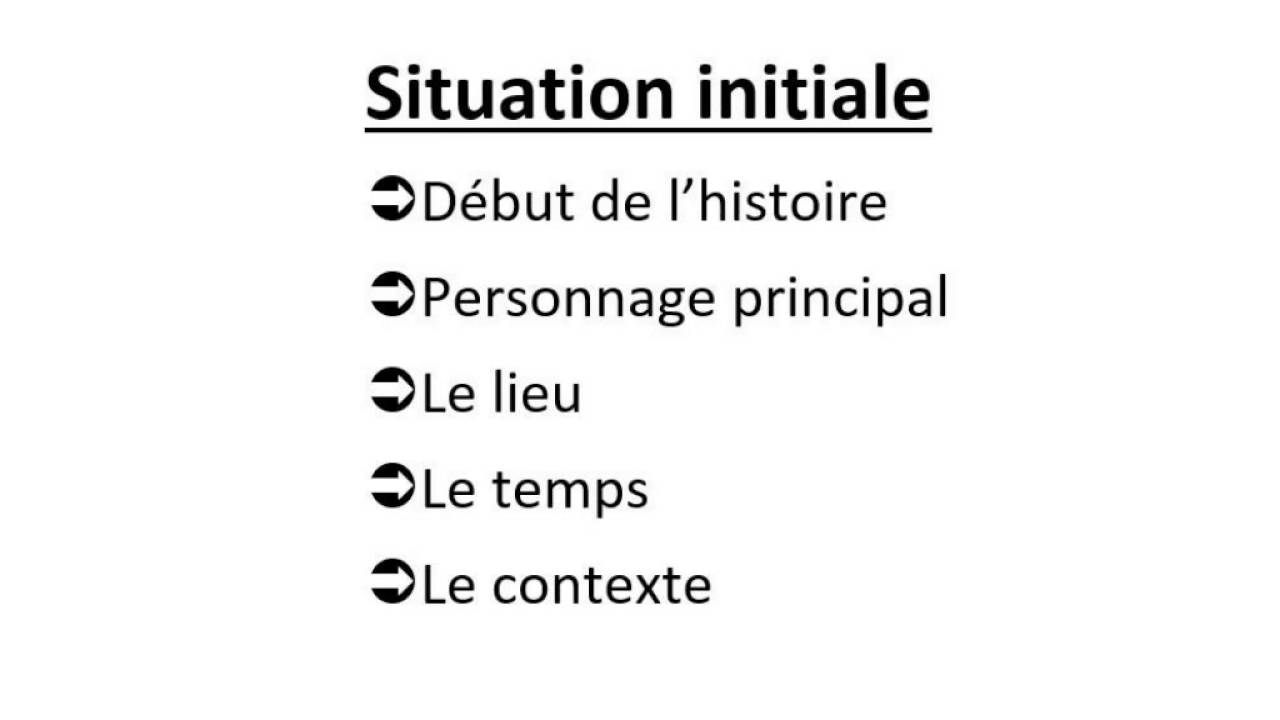 Exemple De Situation Initiale D Un Récit  Le Meilleur Exemple