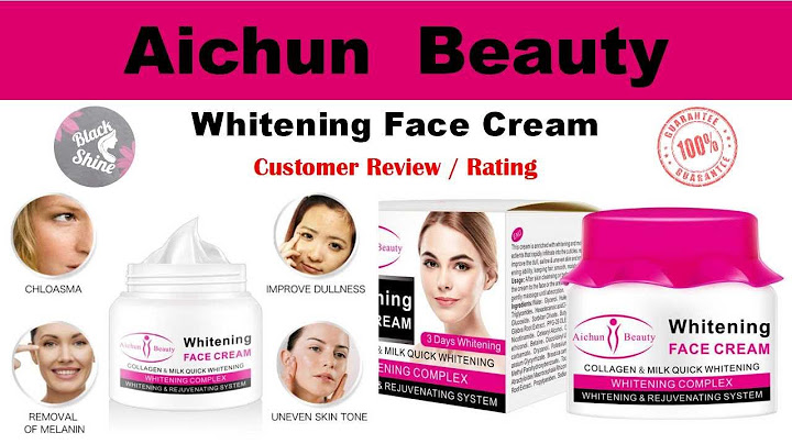 A cosmetics whitening face cream review năm 2024