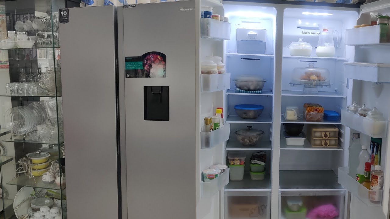 Unboxing - My New Hisense Refrigerator - Side by Side Refrigerator #atiyakitchenvlogs