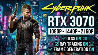 MSI GP66 | RTX 3070 | Cyberpunk 2077 | 1080P 1440P 2160P | DLSS | Ray Tracing | Gameplay & FPS Test