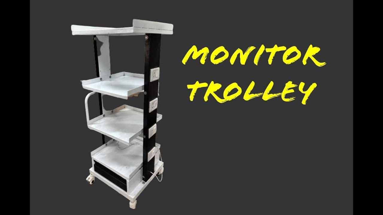 Monitor Trolley in MS powder coating