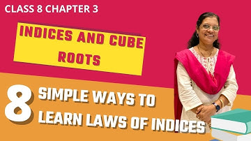 8th Maths | Chapter 3 Indices and Cube roots | Part 1 | Maharashtra board | Laws Of Indices |