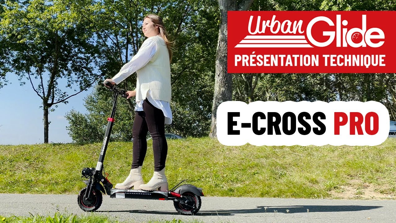La trottinette électrique Urbanglide eCross Pro passe sous la