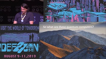Andreas Baumhof - Are Quantum Computers Really A Threat To Cryptography? - DEF CON 27 Conference