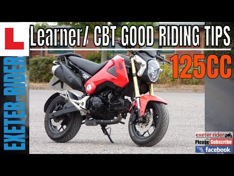 Passing your CBT Test??  125cc Learner rider tips/ why learn to ride??