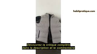 Doudoune Sans Manches Homme Ultra Légère Matelassée - Gilet Zippé Chaud Et Confortable 2024