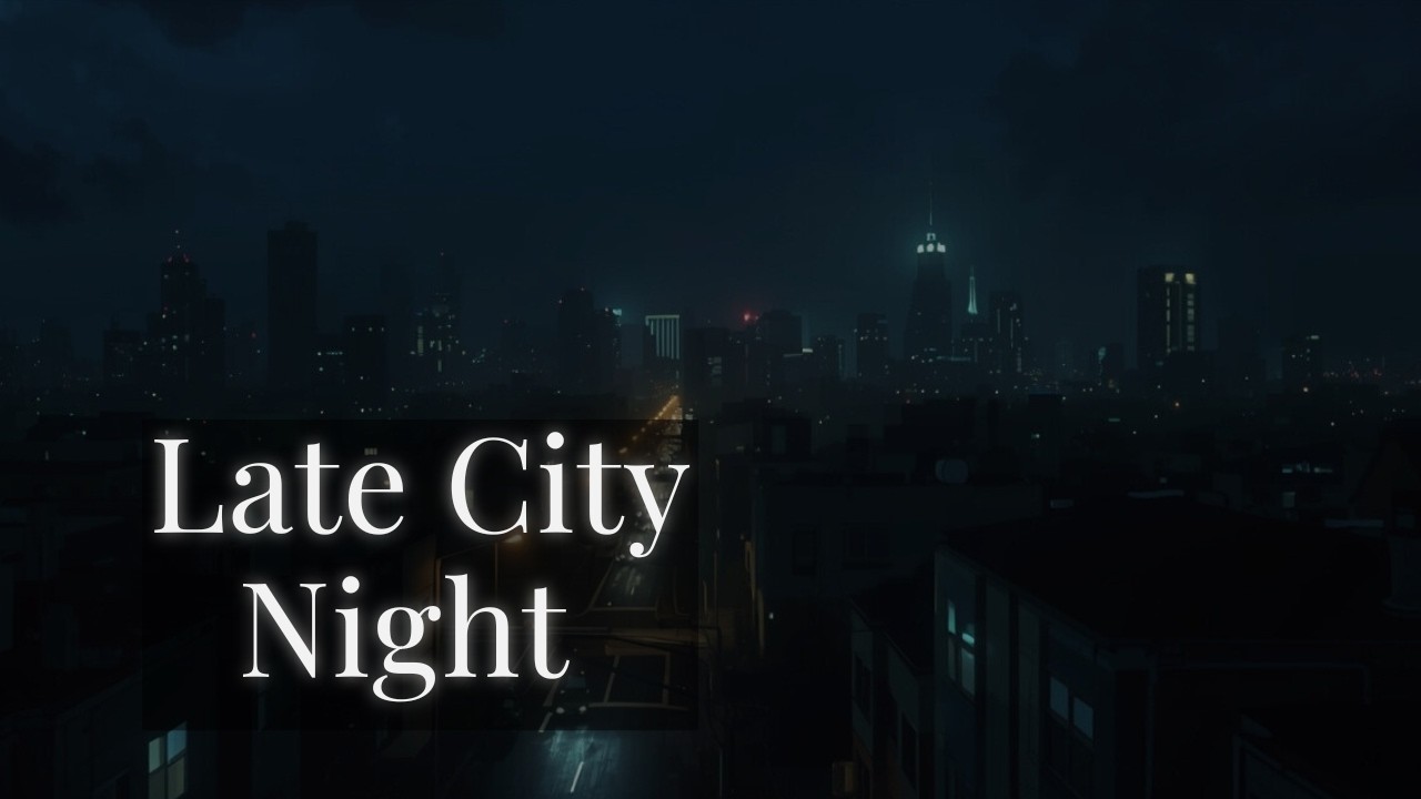 Late City Night 🌃 Calm Cinematic Lofi Jazz