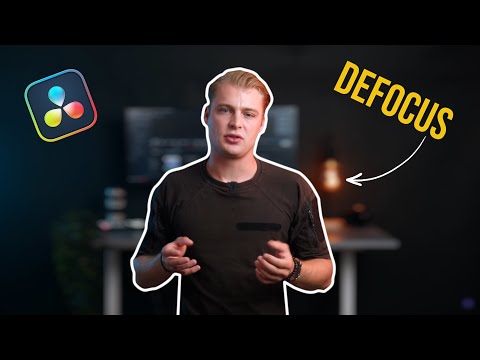 How to unsharpen you background in Davinci Resolve 19 using Defocus Background