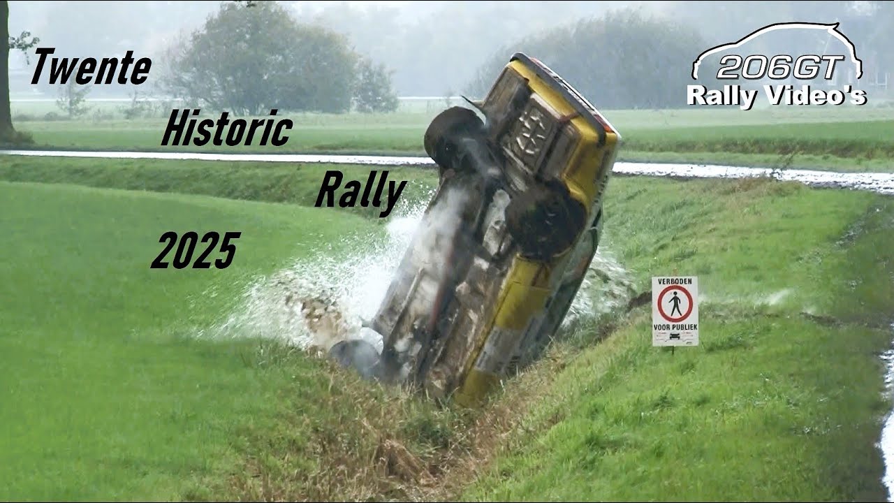 Twente Historic Rally 2025 CRASH & MUD ACTION_Best of by 206GT Rally Video's