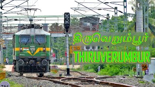 LIGHT BHUSAVAL WAG 9 skips THIRUVERUMBUR  Indian Railways, Electric Loco Shed