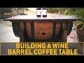 Oak Barrel Coffee Table