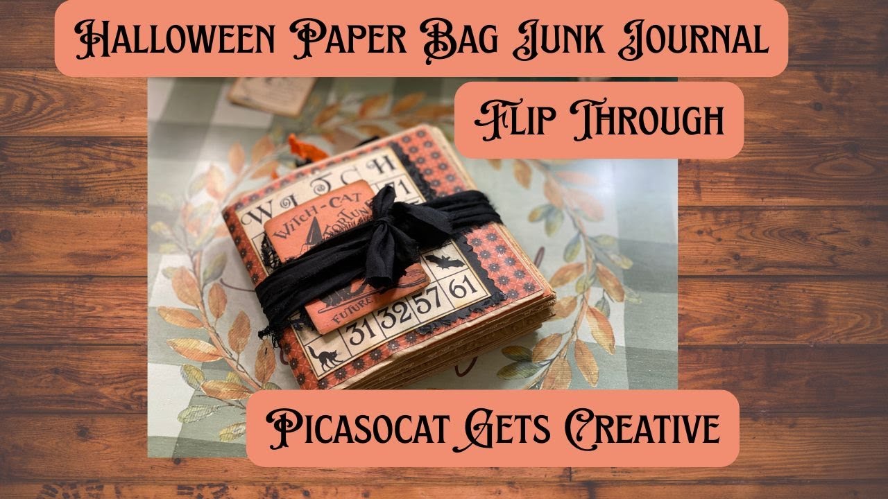 Halloween Lunch Bag Journal Flip Through