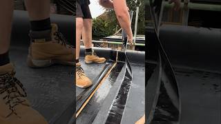 How I joined two sheets of rubber on my flat roof #flatroof #rubberroof #roofing #epdmroof #roof
