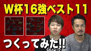 ロシアW杯16強ベスト11つくってみた！敗退国ベスト11もあるよ