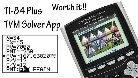 How to use the TVM Solver TI-84 (Time Value Money)