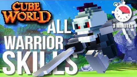 ALL WARRIOR (Berserker & Guardian) SKILLS IN CUBE WORLD 2019 (in 3 Minutes)