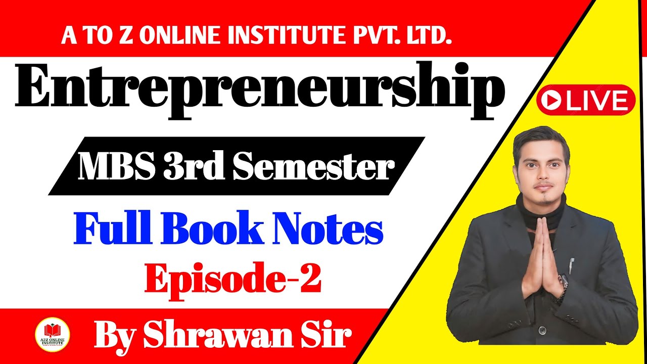 MBS Third Semester Entrepreneurship Notes | MBS 3rd Sem ...