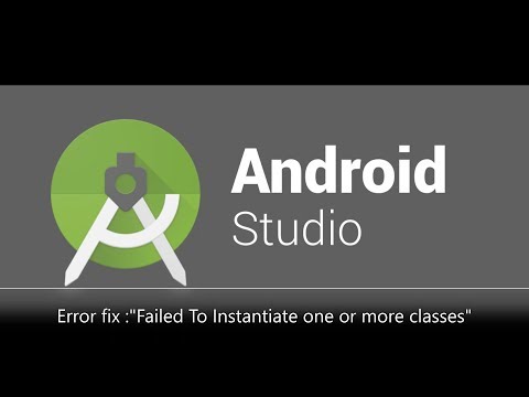 How To Fix "Failed To Instantiate one or more classes" Error In Android 3.1.3 || In Hindi ||