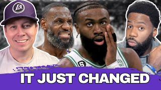 Jaylen Brown Landing Spots In Giannis Trade! LeBron Retirement Rumor, Kyrie Availability