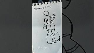 How to draw Female body pose tutorial #drawing #stickman #art #tutorial #howtodraw