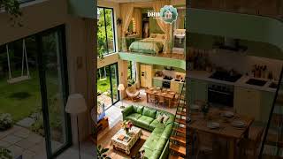 Modern Open-Concept DreamHome Tour.Loft Bedroom &amp; Greenery Views#shorts#viral#trending#youtubeshorts
