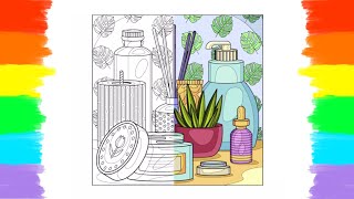 How to Color Perfumes丨 Coloring Page 🎨🤩