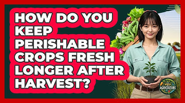 How Do You Keep Perishable Crops Fresh Longer After Harvest? - The World of Agriculture