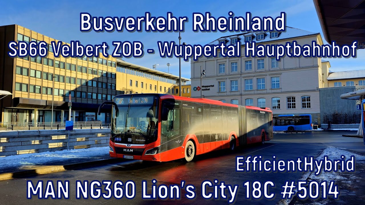Busverkehr Rheinland - Linie SB66, MAN NG360 Lion's City 18C EfficientHybrid 