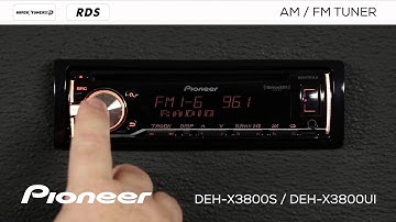 How To - DEH-X3800S - AM FM Tuner
