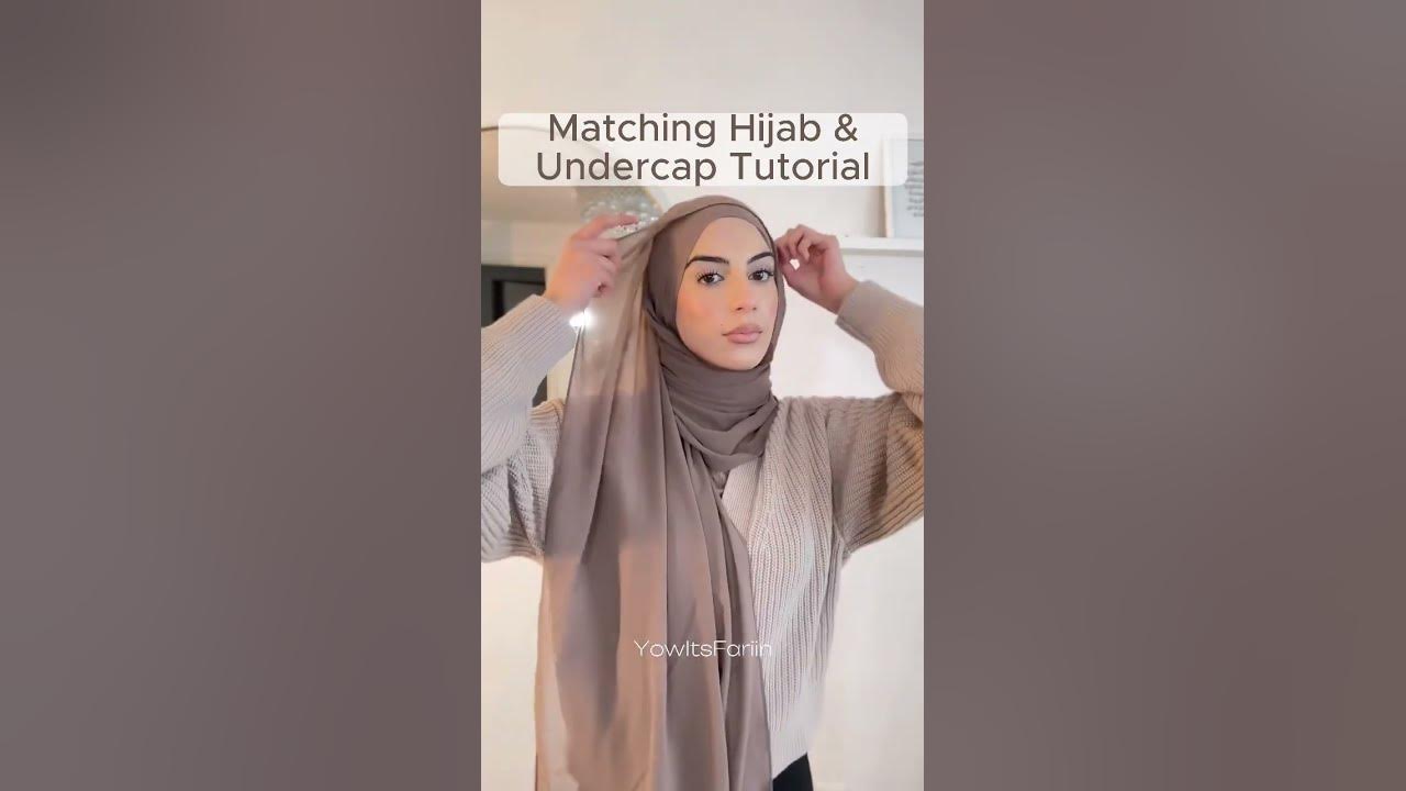 Matching hijab and undercap tutorial