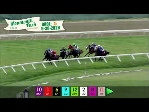 video thumbnail for MONMOUTH PARK 08-30-2026 RACE 5