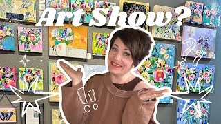 Get Ready For My Art Show With Me! Art Vlog