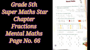 Grade 5 Mental maths solutions super maths star || Mathsadda || Fractions || Maths ||