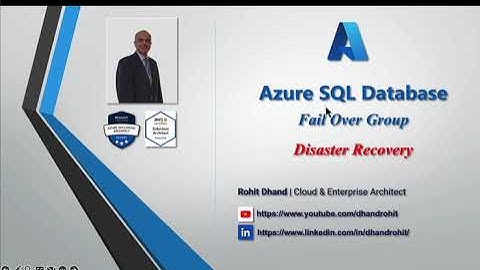 Azure SQL DB   Fail Over Group